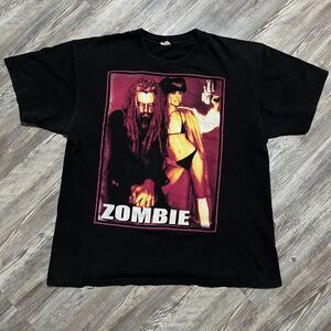 Vintage Rob Zombie Band Tee Featuring Sheri Moon Zombie Black XL